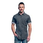 Men's Lee Sam Button-down Shirt, Size: Medium, Grey