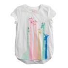 Girls 4-10 Jumping Beans&reg; Hi-low Graphic Tee, Size: 6, White