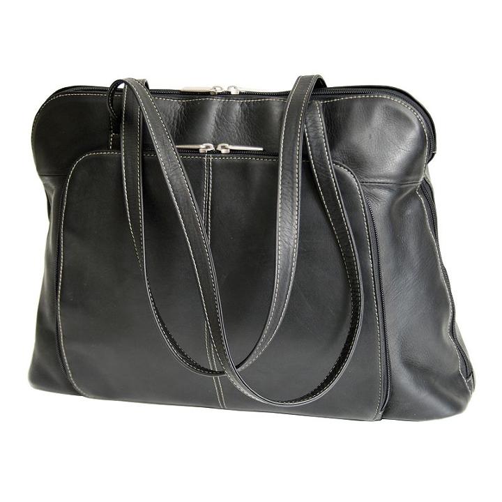 Royce Leather Vaquetta Laptop Case, Women's, Black
