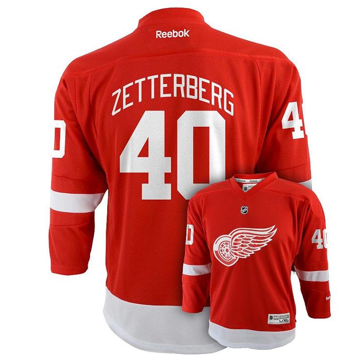 Boys 8-20 Reebok Detroit Red Wings Henrik Zetterberg Nhl Replica Jersey, Boy's, Size: L-xl