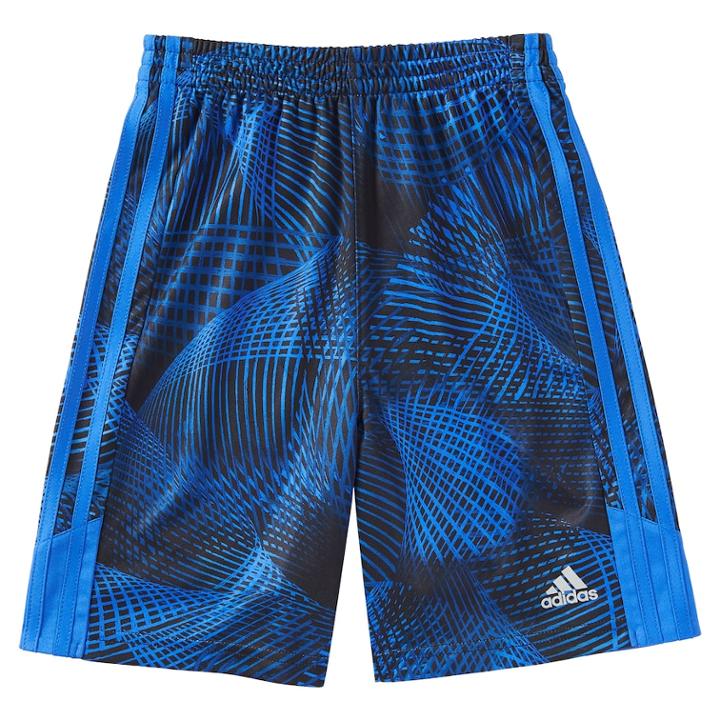 Boys 4-7x Adidas Amplified Abstract Shorts, Size: 6, Med Blue
