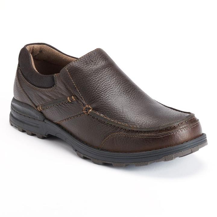 Chaps Adler Men's Casual Leather Loafers, Size: Medium (7), Brown