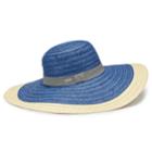 Women's Betmar Lora Braided Wide Brim Sun Hat, Blue (navy)