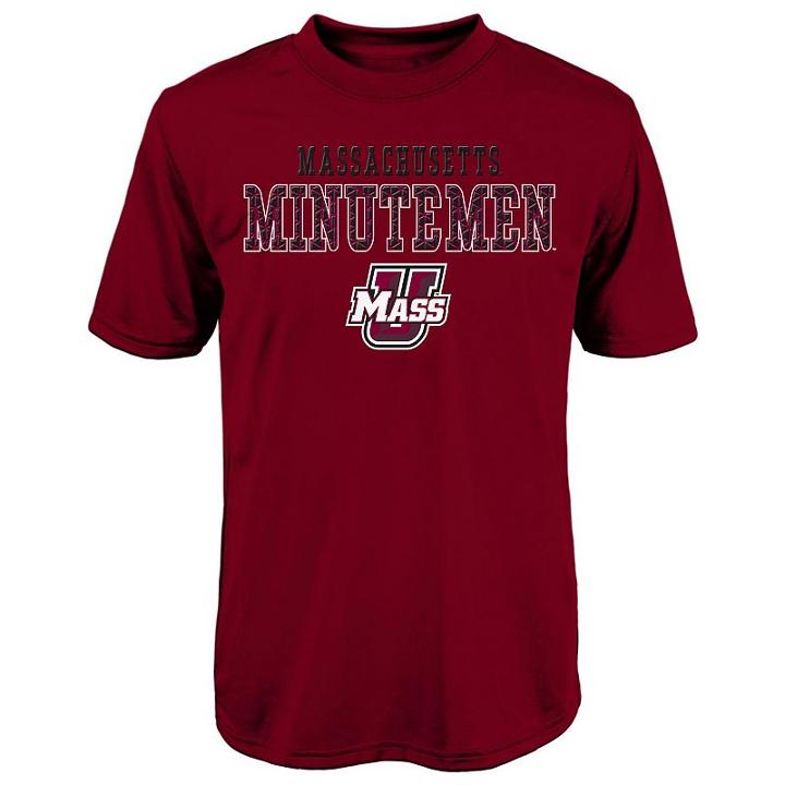 Boys 8-20 Umass Minutemen Fulcrum Performance Tee, Boy's, Size: S(8), Red
