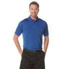 Men's Grand Slam Classic-fit Heathered Performance Golf Polo, Size: Medium, Turquoise/blue (turq/aqua)