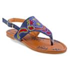 Josmo Paisley Girls' Sandals, Size: 1, Blue
