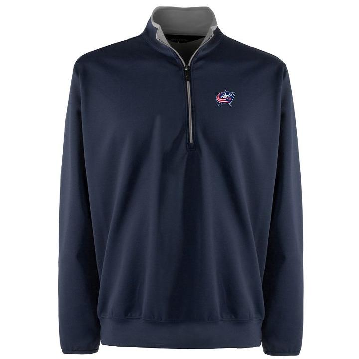 Men's Columbus Blue Jackets 1/4-zip Leader Pullover, Size: Large