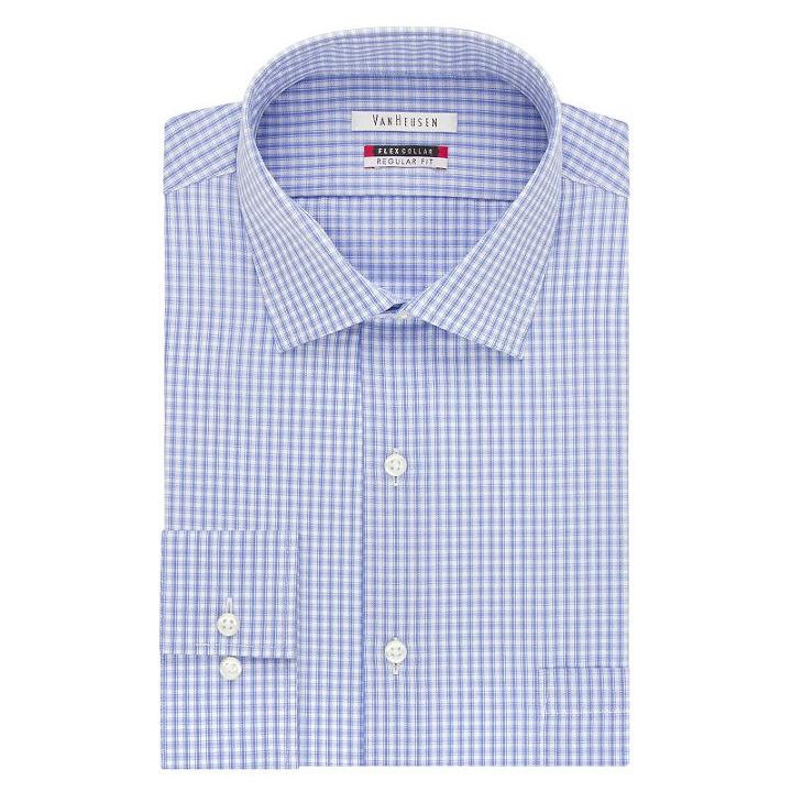 Big & Tall Van Heusen Flex-collar Dress Shirt, Men's, Size: 18 32/3b, Blue