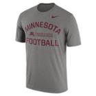 Men's Nike Minnesota Golden Gophers Dri-fit Legend Lift Tee, Size: Small, Med Grey