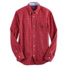 Boys 4-20 Chaps Plaid Button-down Shirt, Size: 14-16, Med Red