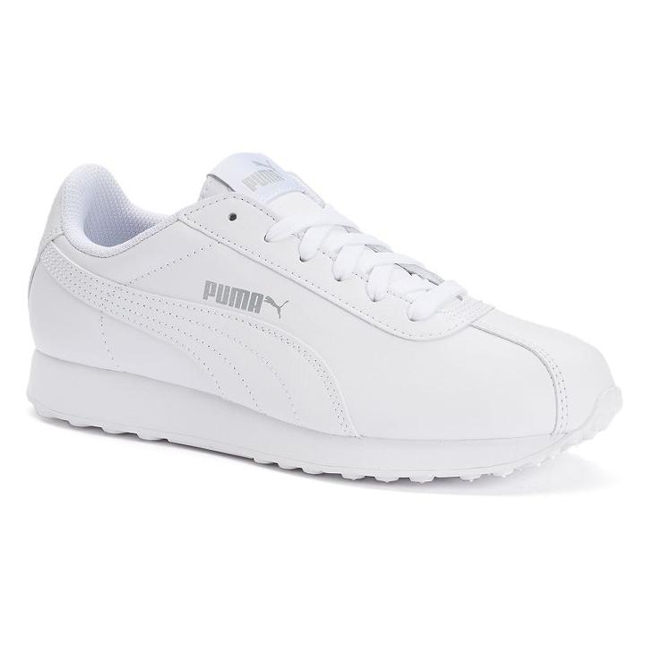 Puma Turin Jr. Boys' Shoes, Kids Unisex, Size: 4, White