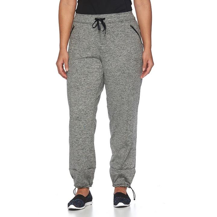 Plus Size Tek Gear&reg; Bungee Hem Active Pants, Women's, Size: 2xl, Dark Grey