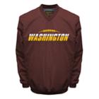 Men's Franchise Club Tone City Washington Football Windshell Pullover Jacket, Size: Xxl, Dark Red