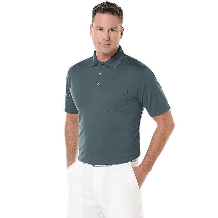 Men's Grand Slam Airflow Pocket Performance Golf Polo, Size: Small, Grey Other