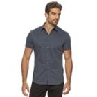 Men's Marc Anthony Slim-fit Stretch Button-down Shirt, Size: Large, Blue