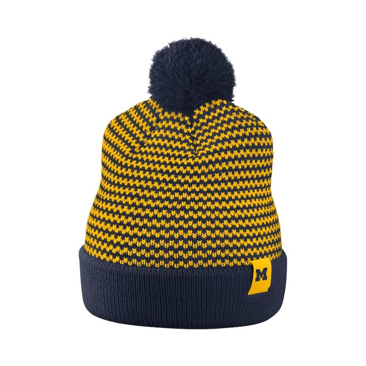 Women's Nike Michigan Wolverines Beanie, White Oth