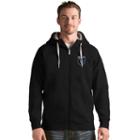 Men's Antigua San Jose Earthquakes Victory Full-zip Hoodie, Size: Xxl, Black