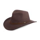 Men's Scala Wool Felt Outback Ear Flap Hat, Size: Large, Brown