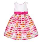 Girls 7-16 American Princess Floral Burnout Stripe Skirt Dress, Girl's, Size: 10, White Oth