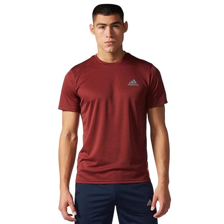 Men's Adidas Esssential Tee, Size: Large, Med Red