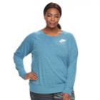 Plus Size Nike Vintage Crewneck Long Sleeve Top, Women's, Size: 3xl, Dark Blue