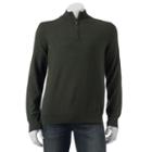 Big & Tall Croft & Barrow&reg; Classic-fit Solid 12gg Quarter-zip Sweater, Men's, Size: 4xb, Lt Green