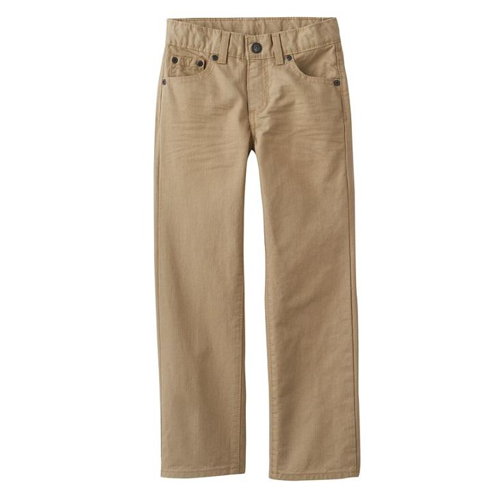 Boys 4-7x Sonoma Goods For Life&trade; Straight-leg Denim Pants, Boy's, Size: 7x, Lt Beige