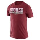 Men's Nike Oklahoma Sooners Basketball Practice Dri-fit Tee, Size: Large, Red