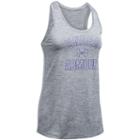 Women's Under Armour Tech Twist Graphic Tank, Size: Large, Med Grey