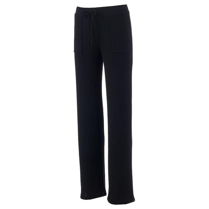 Juniors' Joe B Pocket Hatchi Soft Pants, Girl's, Size: Medium, Black