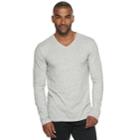 Men's Marc Anthony Essential Slim-fit V-neck Sweater, Size: Medium, Med Grey