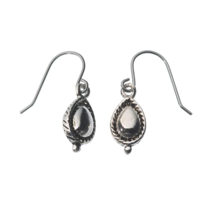 Napier Silver-tone Teardrop Earrings, Grey