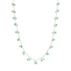 Chaps Bead Long Station Necklace, Women's, Lt Green