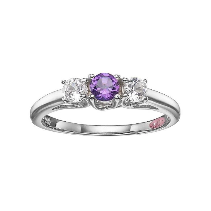 Survivor Collection Pamela Topaz 3-stone Ring, Women's, Size: 8, Purple
