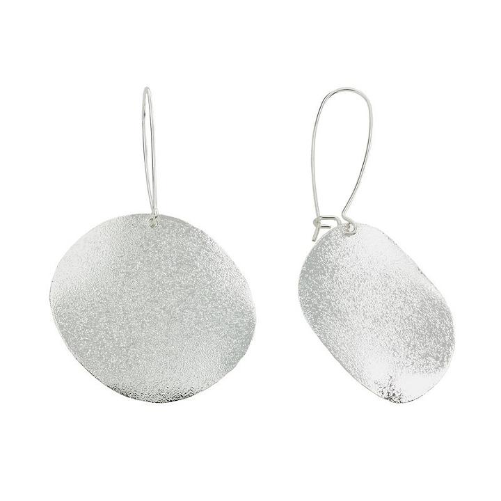 Apt. 9&reg; Silver-tone Textured Drop Earrings, Women's, Grey