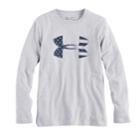 Boys 8-20 Under Armour American Flag Logo Tee, Size: Small, Med Grey