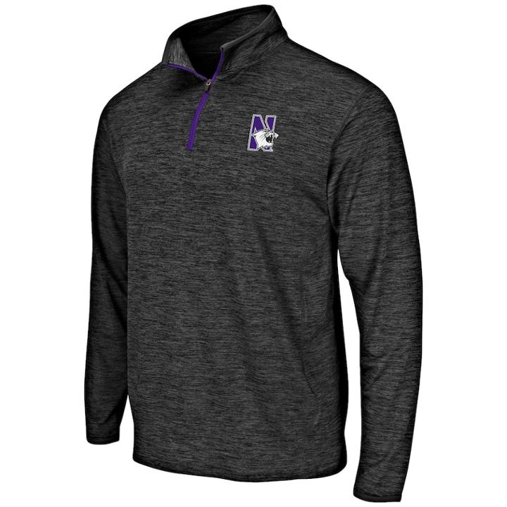 Men's Northwestern Wildcats Action Pass Pullover, Size: Medium, Light Grey