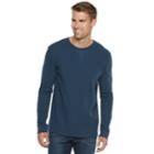 Men's Sonoma Goods For Life&trade; Slim-fit Supersoft Thermal Raglan Tee, Size: Xl, Dark Blue
