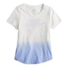 Girls 7-16 Nike Just Do It Ombre Graphic Tee, Size: Xs, White