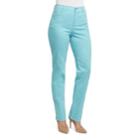 Women's Gloria Vanderbilt Amanda Classic Tapered Jeans, Size: 4 - Regular, Turquoise/blue (turq/aqua)