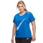 Plus Size Nike Dri-fit Training Tee, Women's, Size: 1xl, Dark Blue