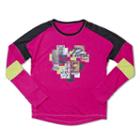 Girls 7-16 Puma Colorblock Graphic Tee, Girl's, Size: Small, Brt Pink