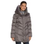 Women's Hemisphere Pillow Collar Down Puffer Jacket, Size: Large, Grey Other