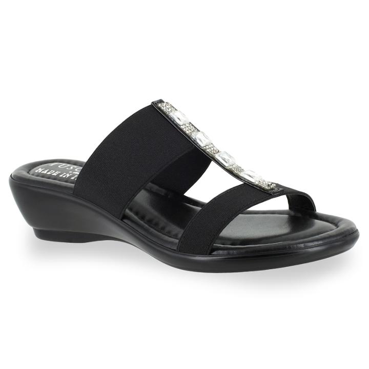 Tuscany By Easy Street Elba Women's Sandals, Size: Medium (9), Black