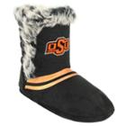Women's Oklahoma State Cowboys Mid-high Faux-fur Boots, Size: Small, Black