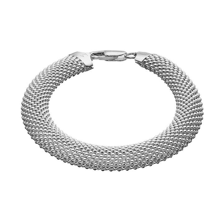 Sterling Silver Mesh Bracelet, Women's, Size: 7.5