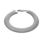 Sterling Silver Mesh Bracelet, Women's, Size: 7.5