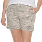 Plus Size Sonoma Goods For Life&trade; Color Chino Shorts, Women's, Size: 22 W, White Oth