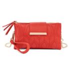Olivia Miller Janis Quilted Flap Crossbody Bag, Women's, Red