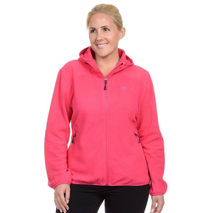 Champion, Plus Size Hooded Fleece Jacket, Women's, Size: 1xl, Pink